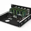 UM-SBC-308 - Kit de montage en rack Raspberry Pi 10″ | 5x emplacement Pi | 2.00U
